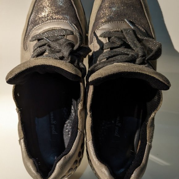 Paul Green 7.5 Women Leather Sneaker - Picture 3 of 3